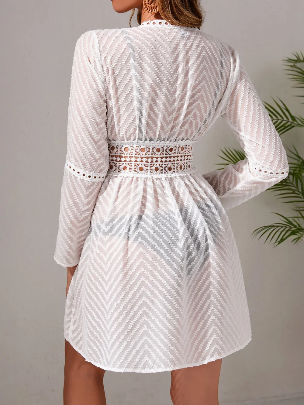 Chevron Crochet Lace Cover-Up, image 4