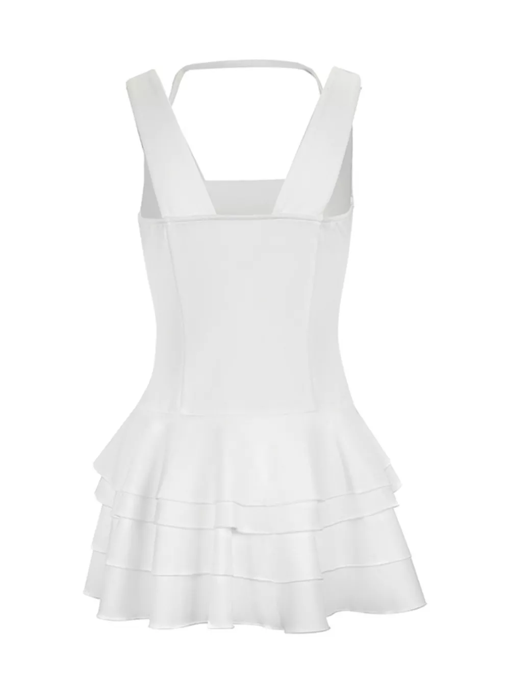 Layered Ruffled Hem Mini Dress, image 6