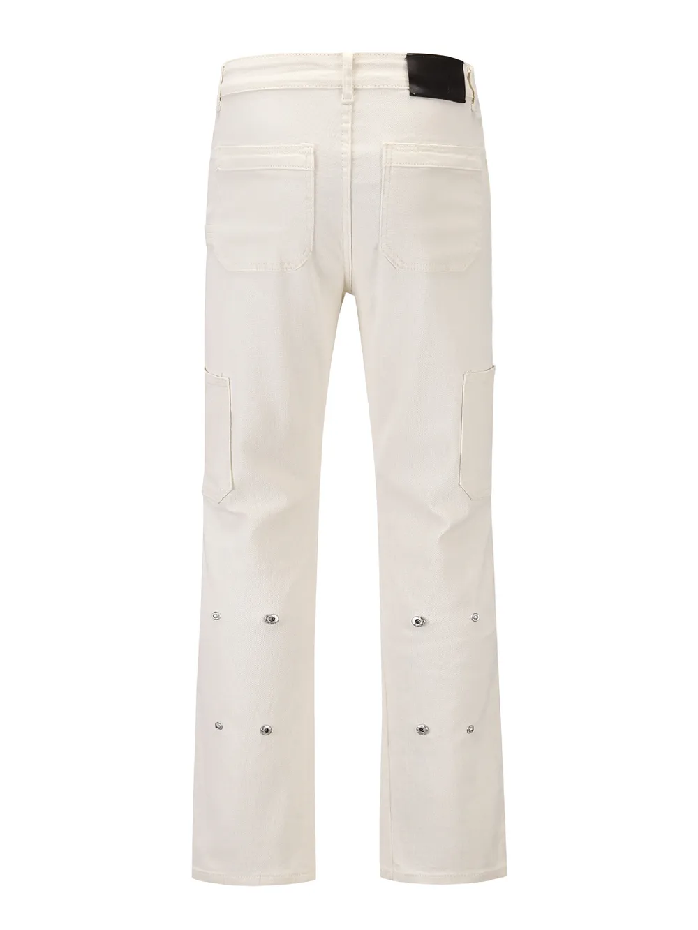 Men's Slim Straight Jeans with Snap Detail, image 3