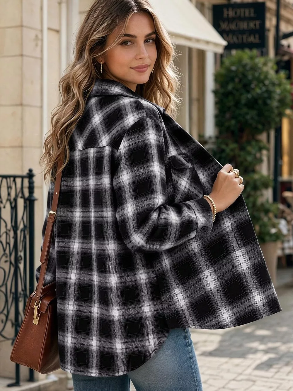Casual Plaid Button-Down Shirt, image 19