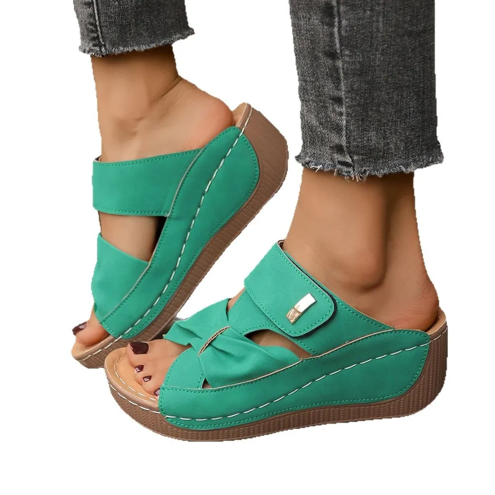 Open Toe Wedge Sandals, image 3