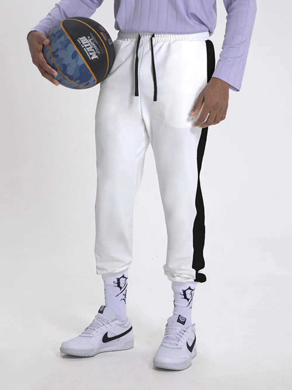 Men's Drawstring Contrast Active Pants, image 5