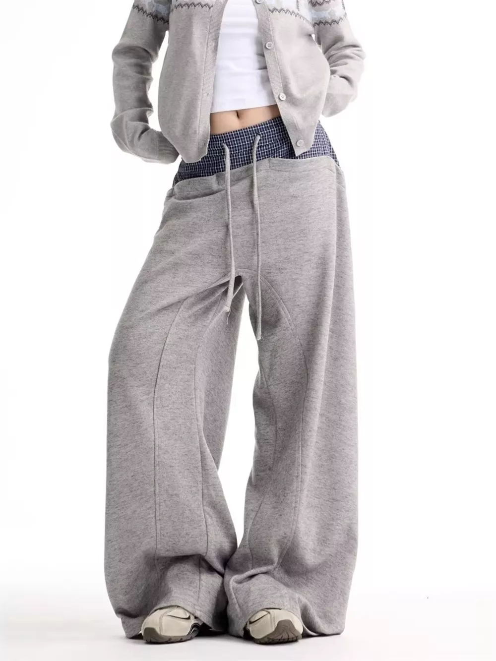 Men's Wide Leg Drawstring Pants, image 4
