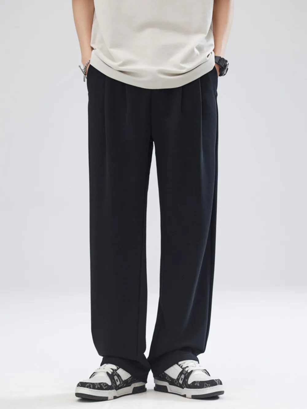Men's Full Size Casual Loose-Fit Pants Plus Size