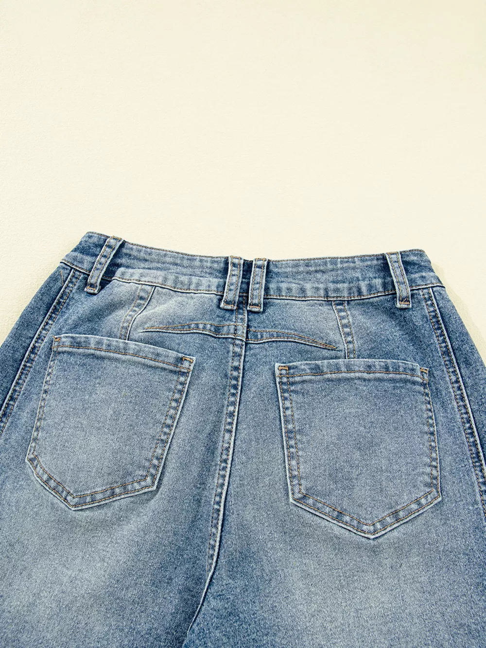 Vintage Washed Seam Detail Shift Jeans, image 13