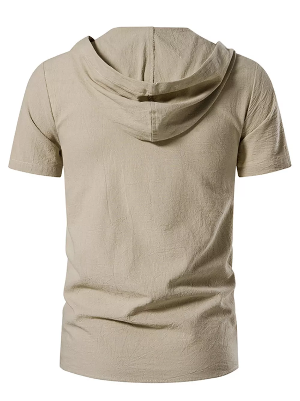 Men's Casual Lace-Up Hooded Top, image 3