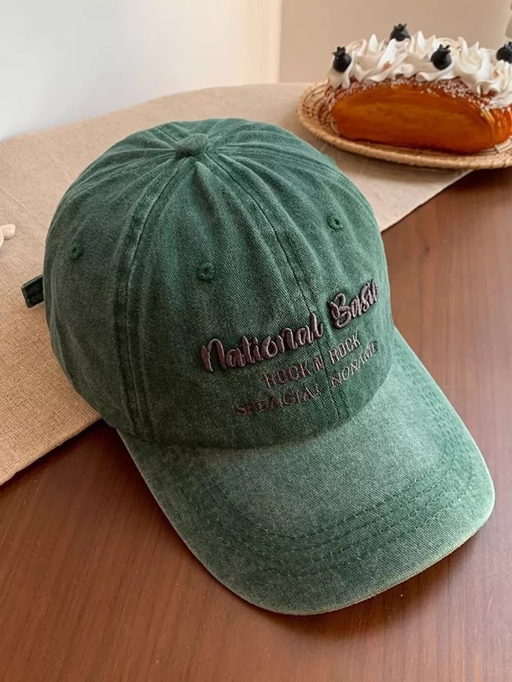 Embroidered Washed Baseball Cap, image 4