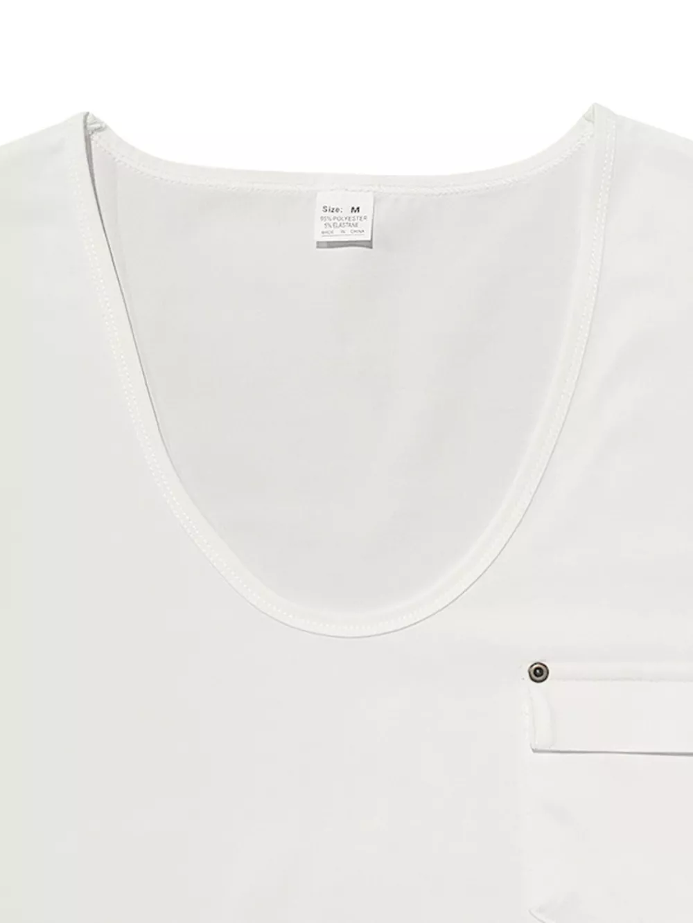 Men's Full Size V-Neck Pocket T-Shirt Plus Size, image 4