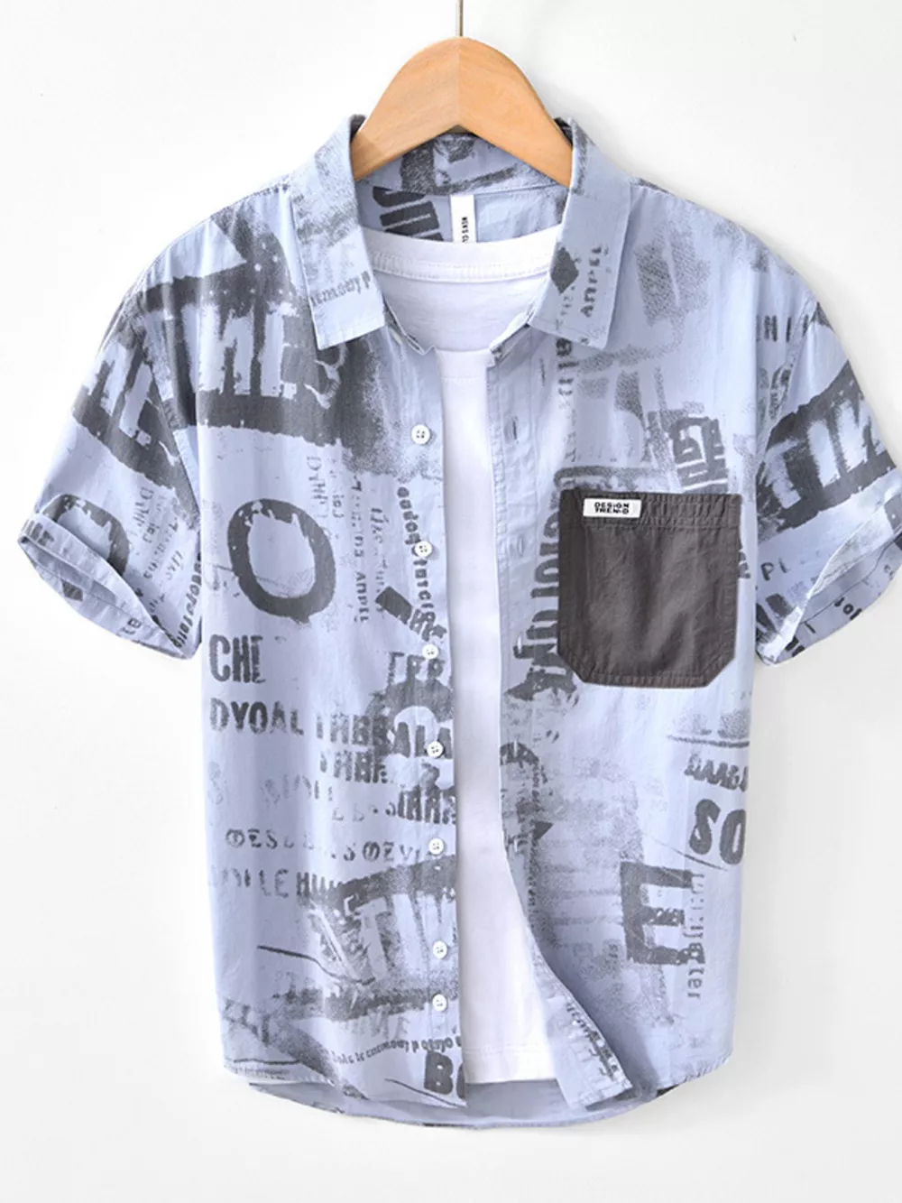 Men's Printed Short Sleeve Shirt