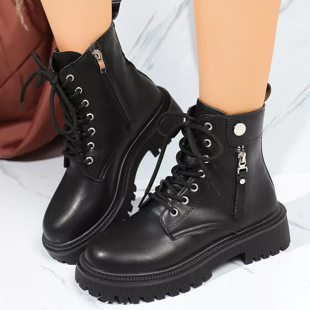Round Toe Block Heels Boots, image 4