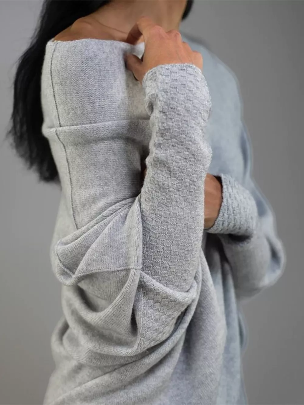 Boat Neck Long Sleeve Sweater, image 8