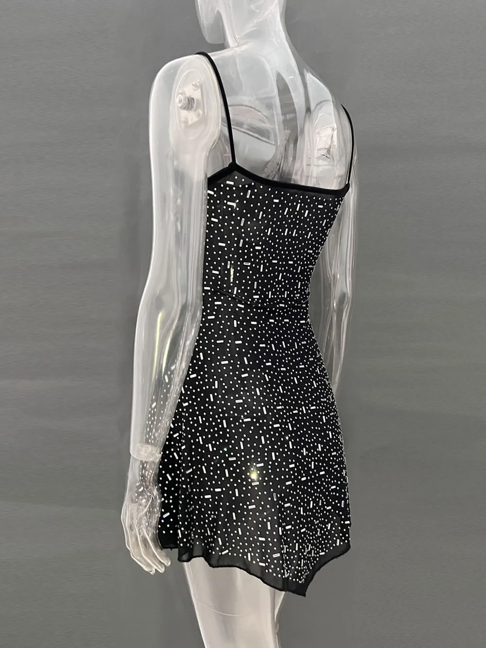 Rhinestone Decor Mini Cami Dress, image 31