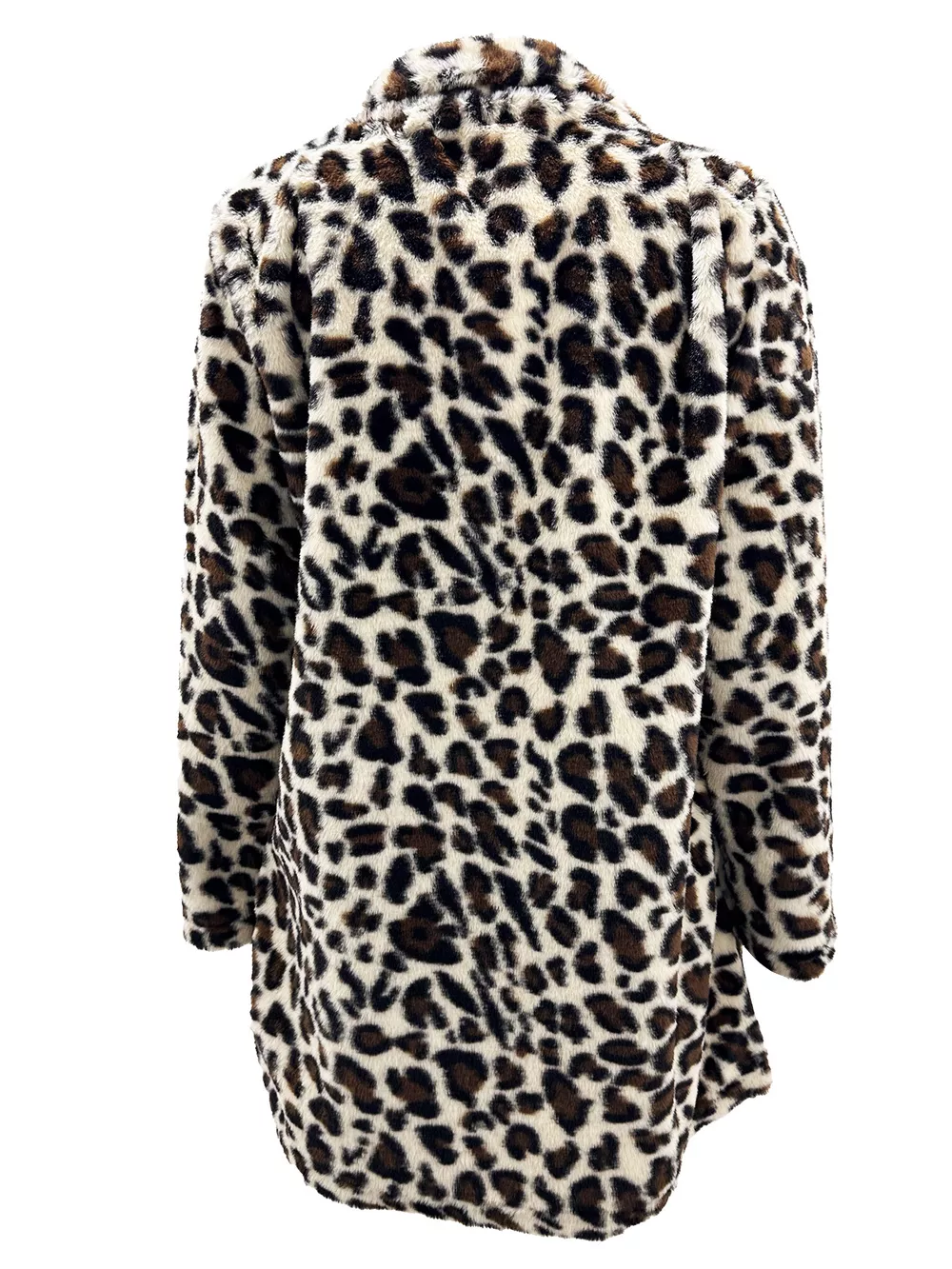 Full Size Leopard Open Front Outerwear Plus Size, image 12