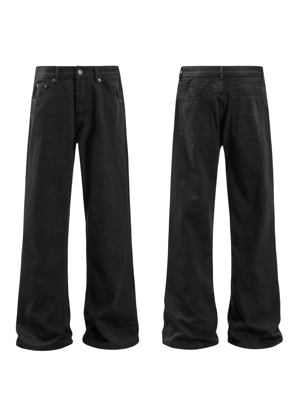 Men's Wide Leg Relaxed Fit Jeans, image 3
