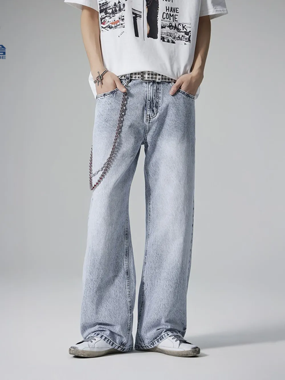 Men's Wide Leg Jeans, image 4