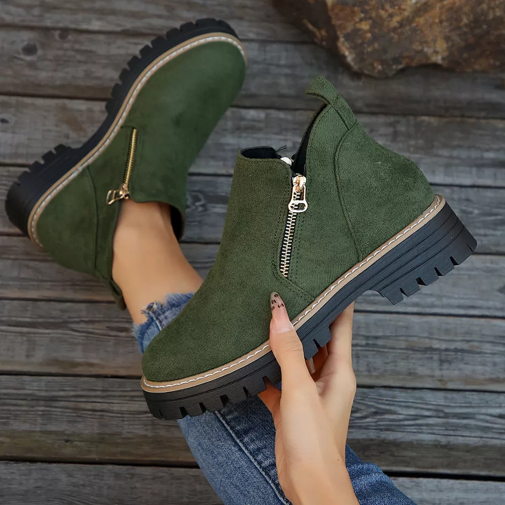 Ankle Boots with Zipper Detail, image 4