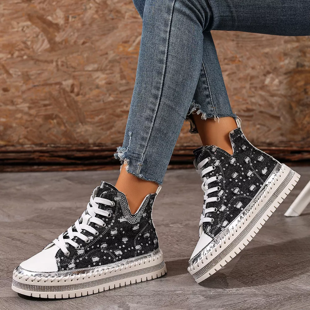 Lace Up Platform Sneaker, image 3