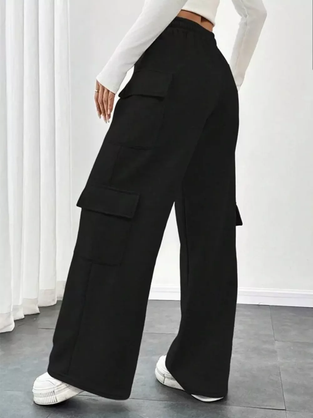 Casual Drawstring Loose Fit Pants, image 11