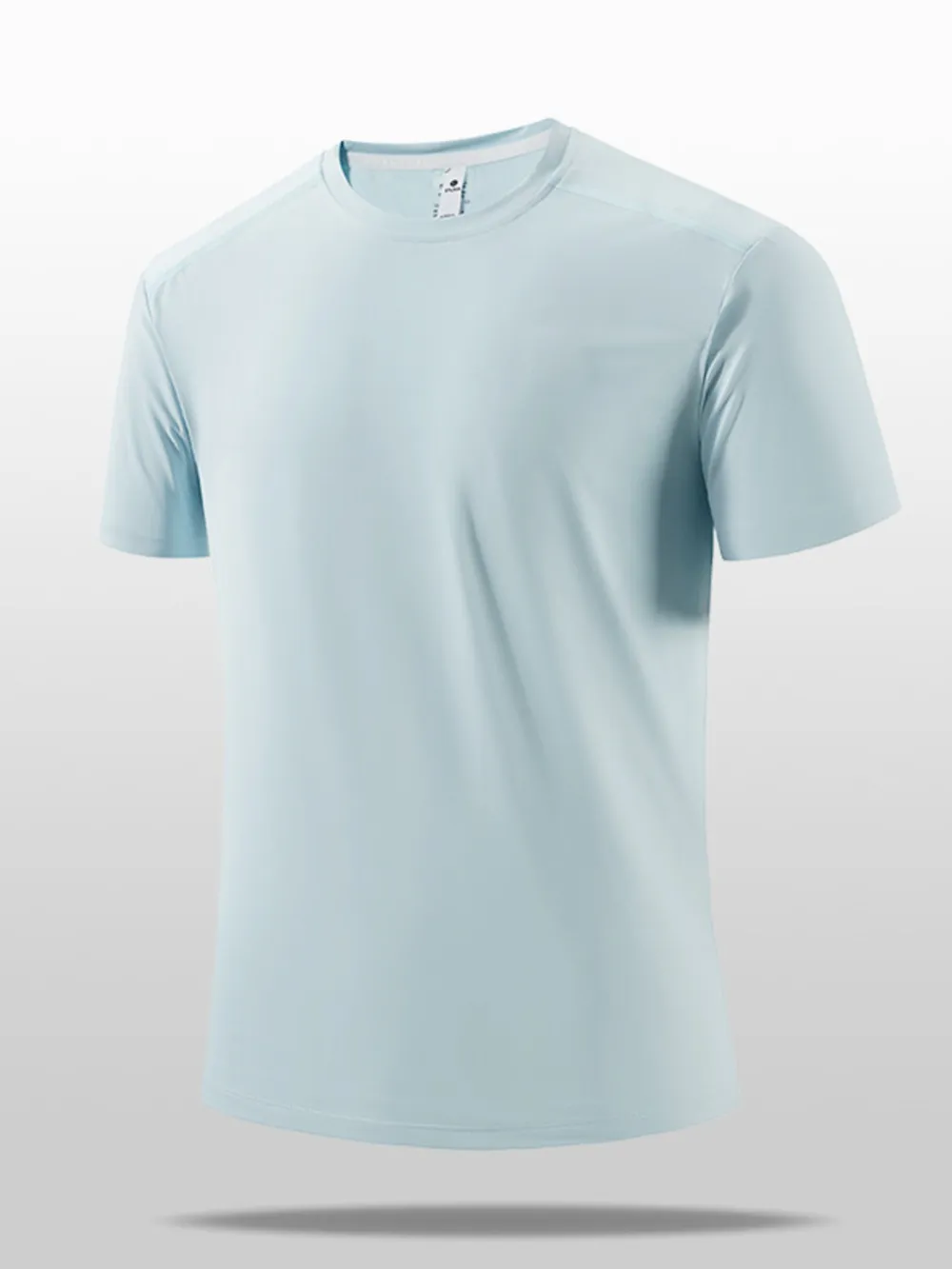 Men's Plus Size Round Neck Short Sleeve Active T-Shirt, image 2