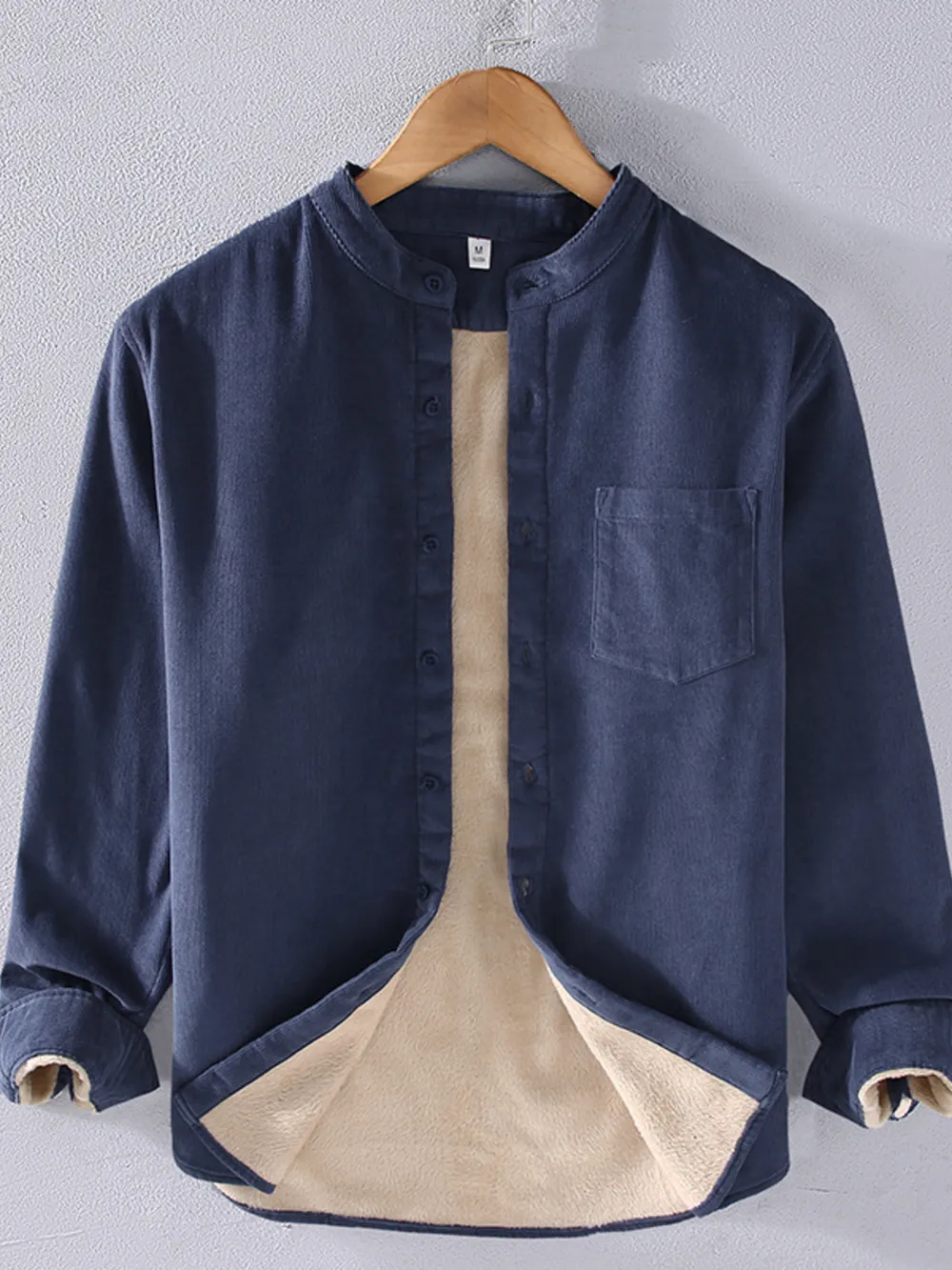 Men's Plus Size Button Up Long Sleeve Shirt, image 5