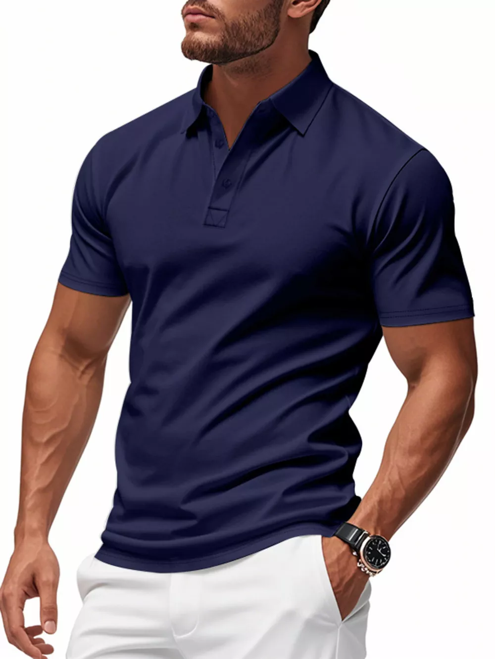 Men's Full Size Classic Fit Short Sleeve Polo Plus Size, image 9