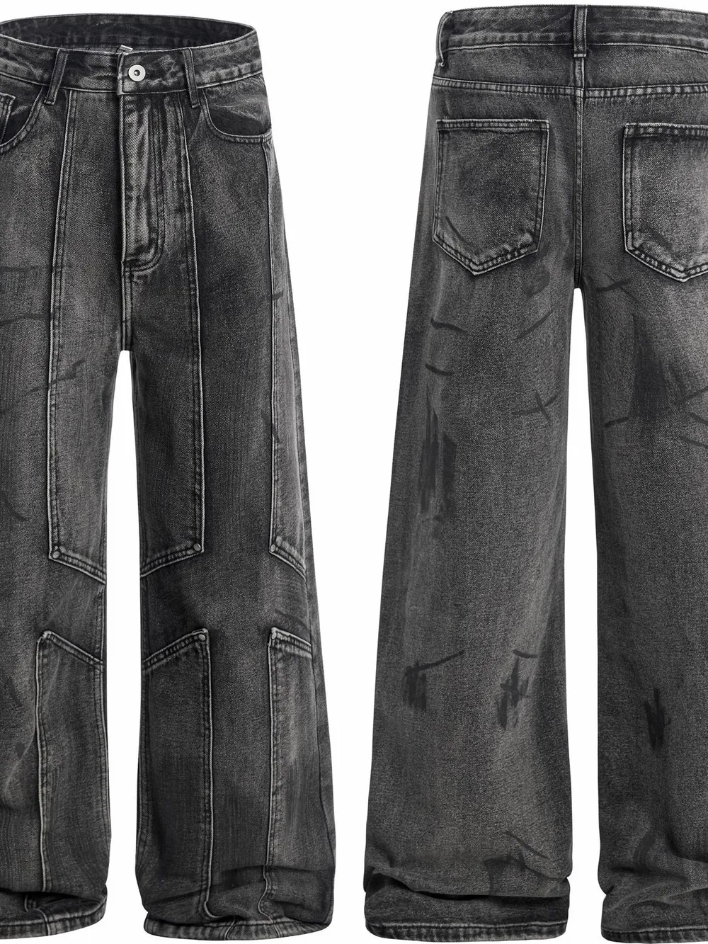Men's Wide-Leg Jeans, image 3