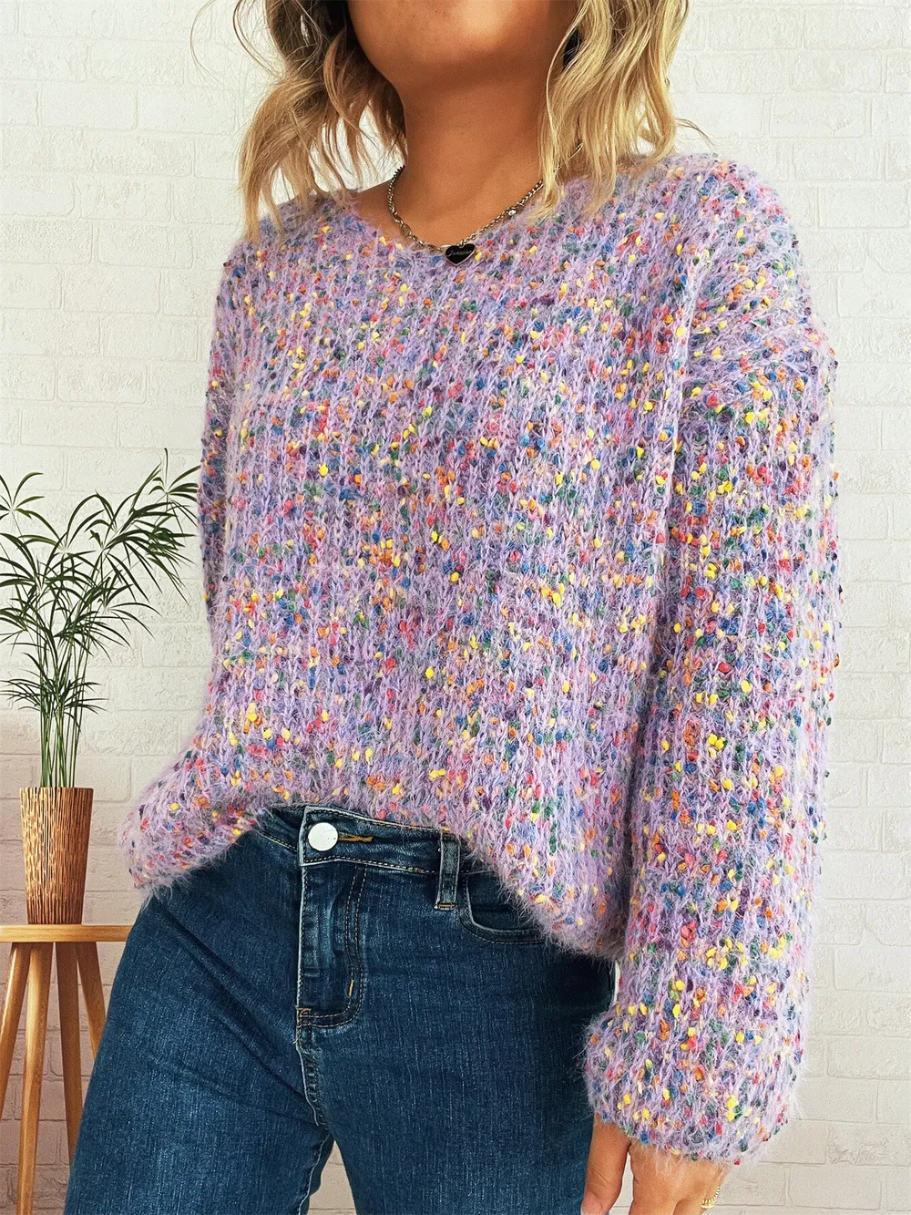 Colorful Long Sleeve Sweater, image 3