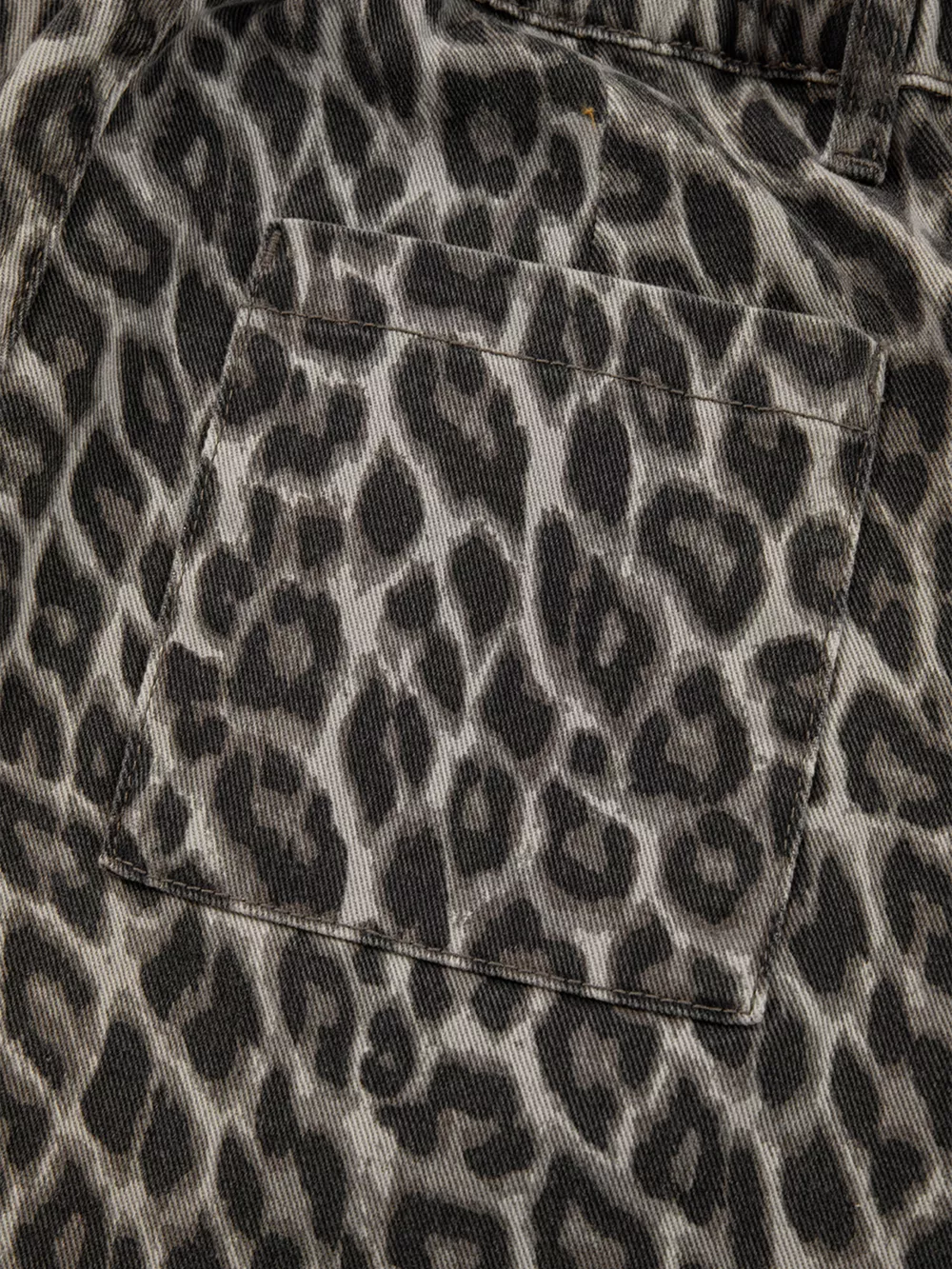 Leopard Straight Loose Leg Jeans, image 9