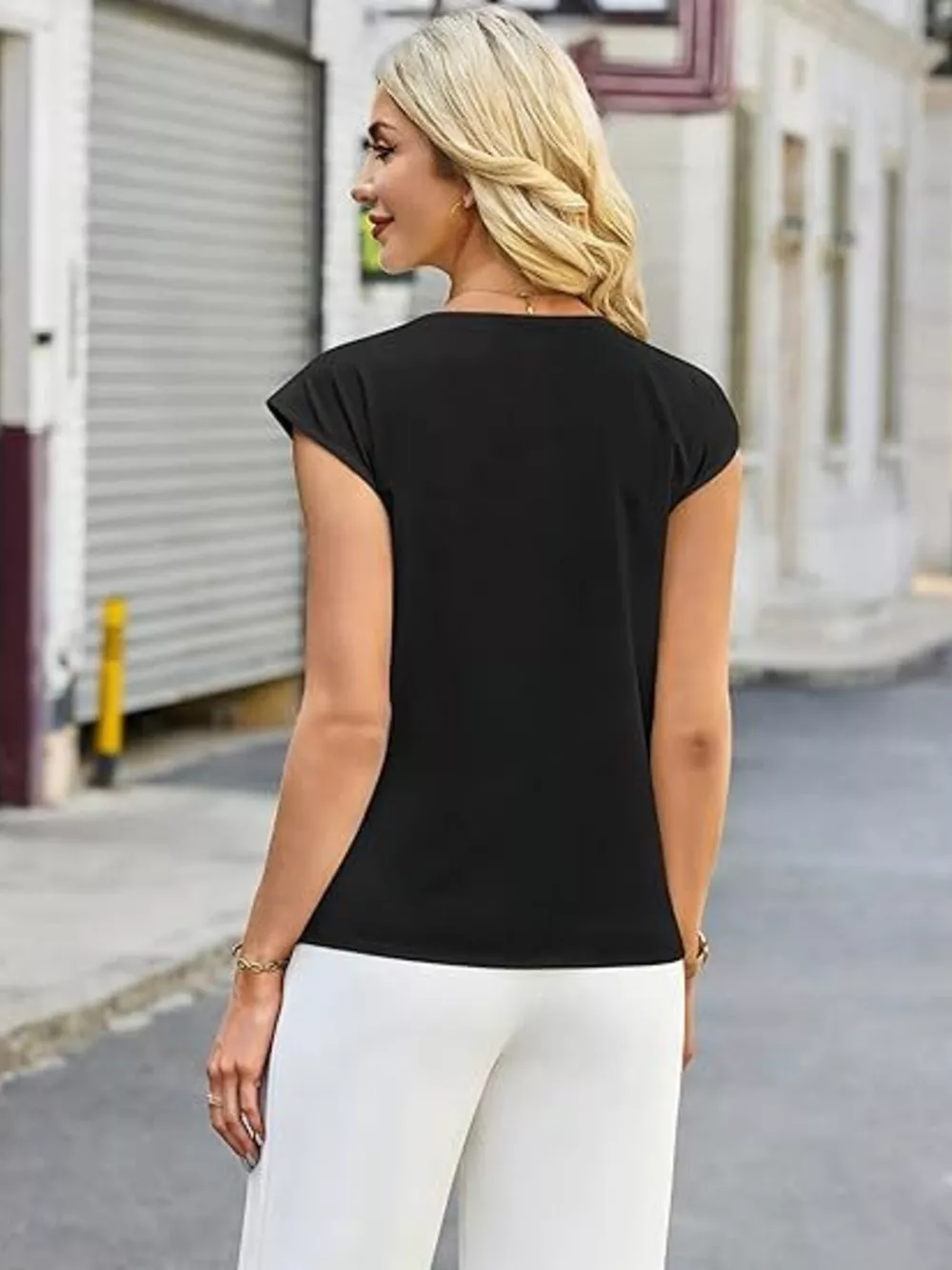 V-Neck Button-Down Shirt, image 6