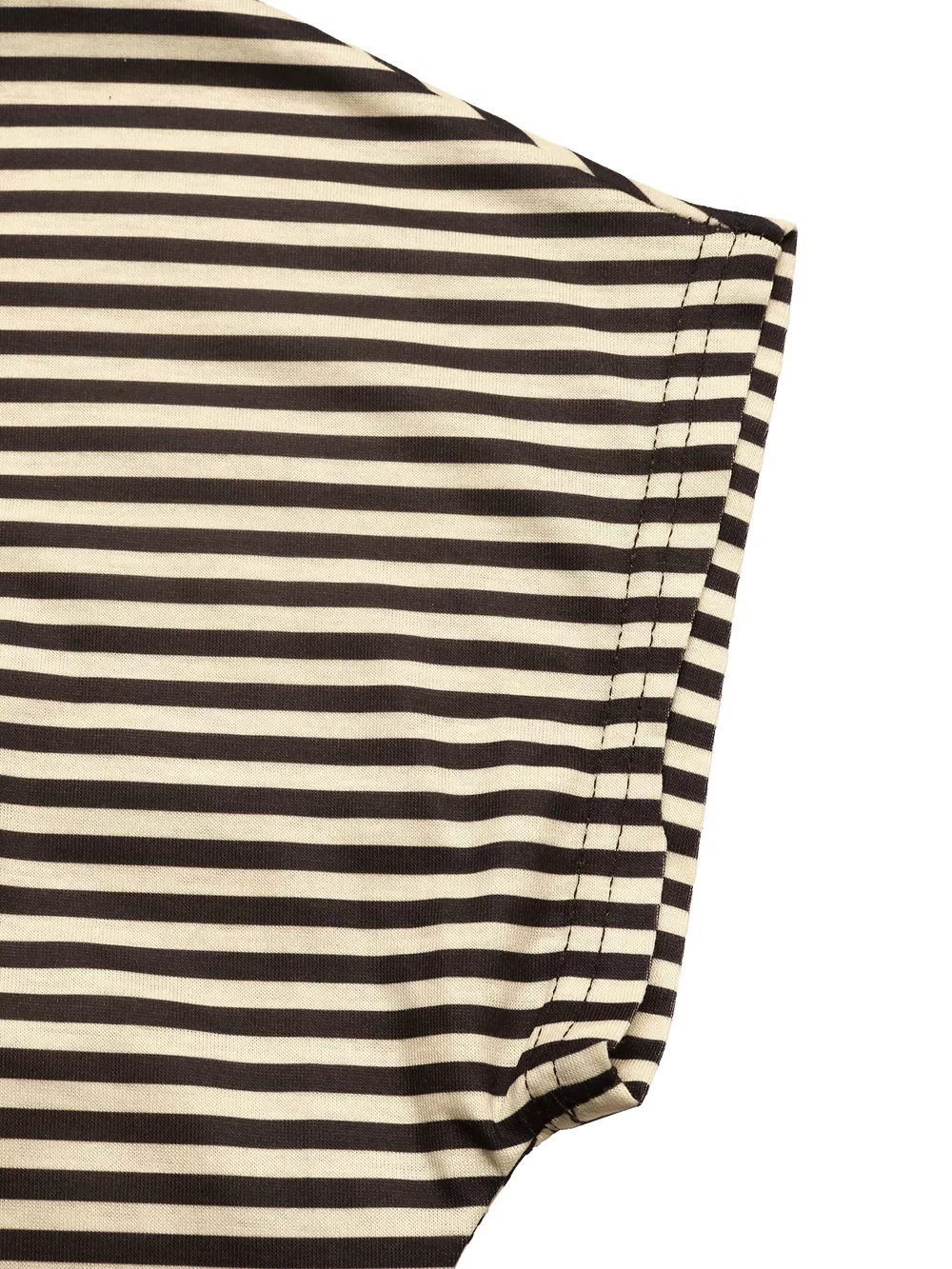 Striped Single Shoulder T-Shirt, image 9