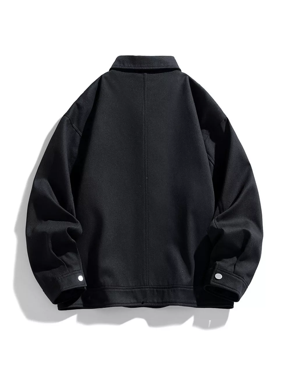 Men's Plus Size Casual Snap-Down Jacket, image 9