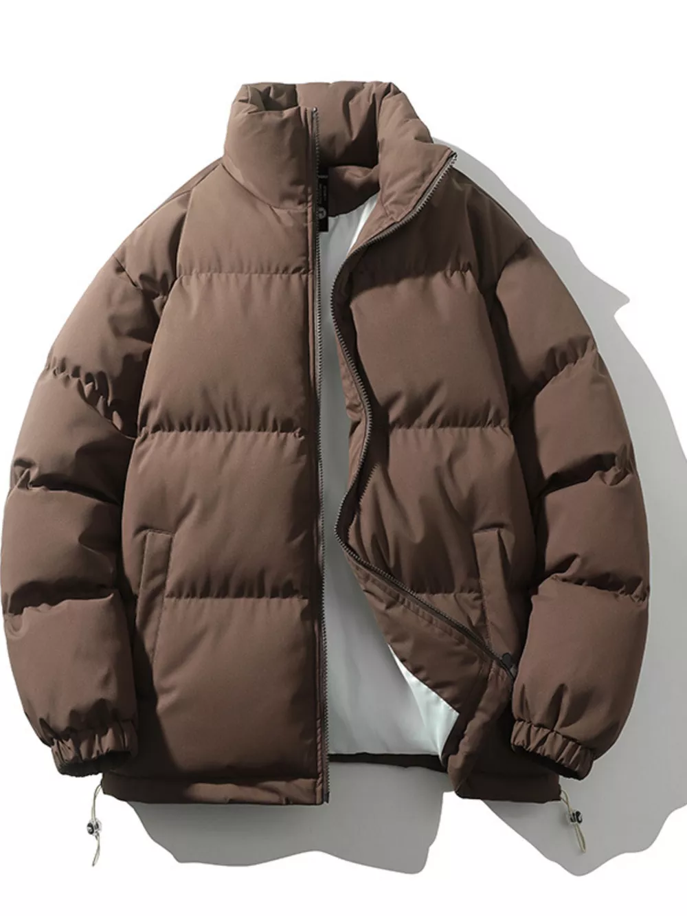 Men's Full Size Padded Zip Up Puffer Jacket Plus Size, image 4