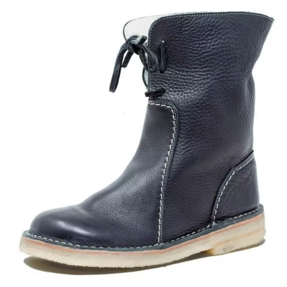 Round Toe Flats Boots, image 2