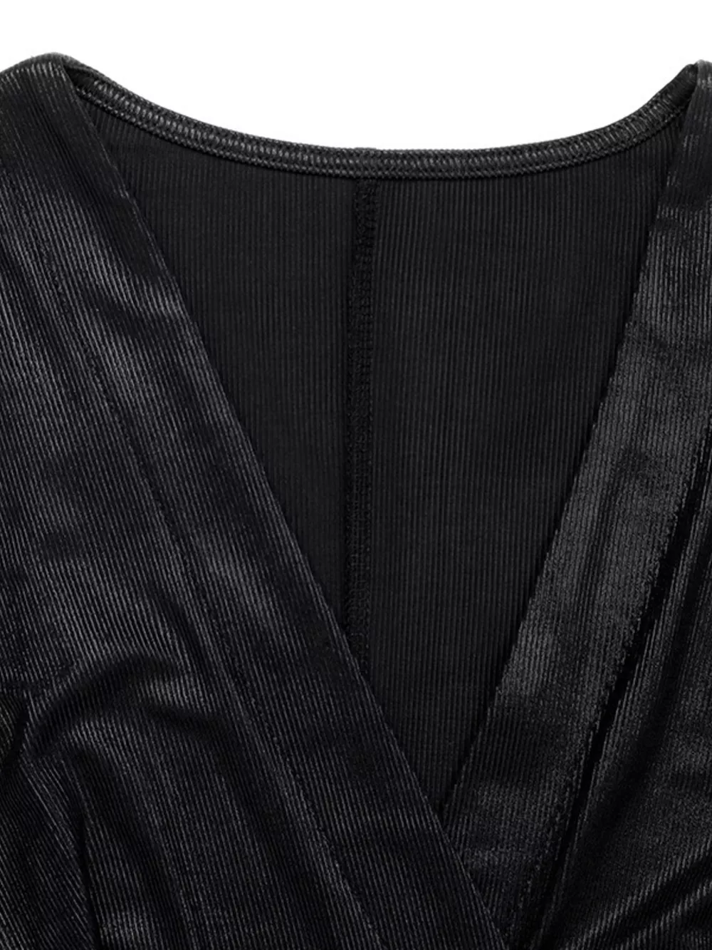 Surplice Long Sleeve Midi Dress, image 10