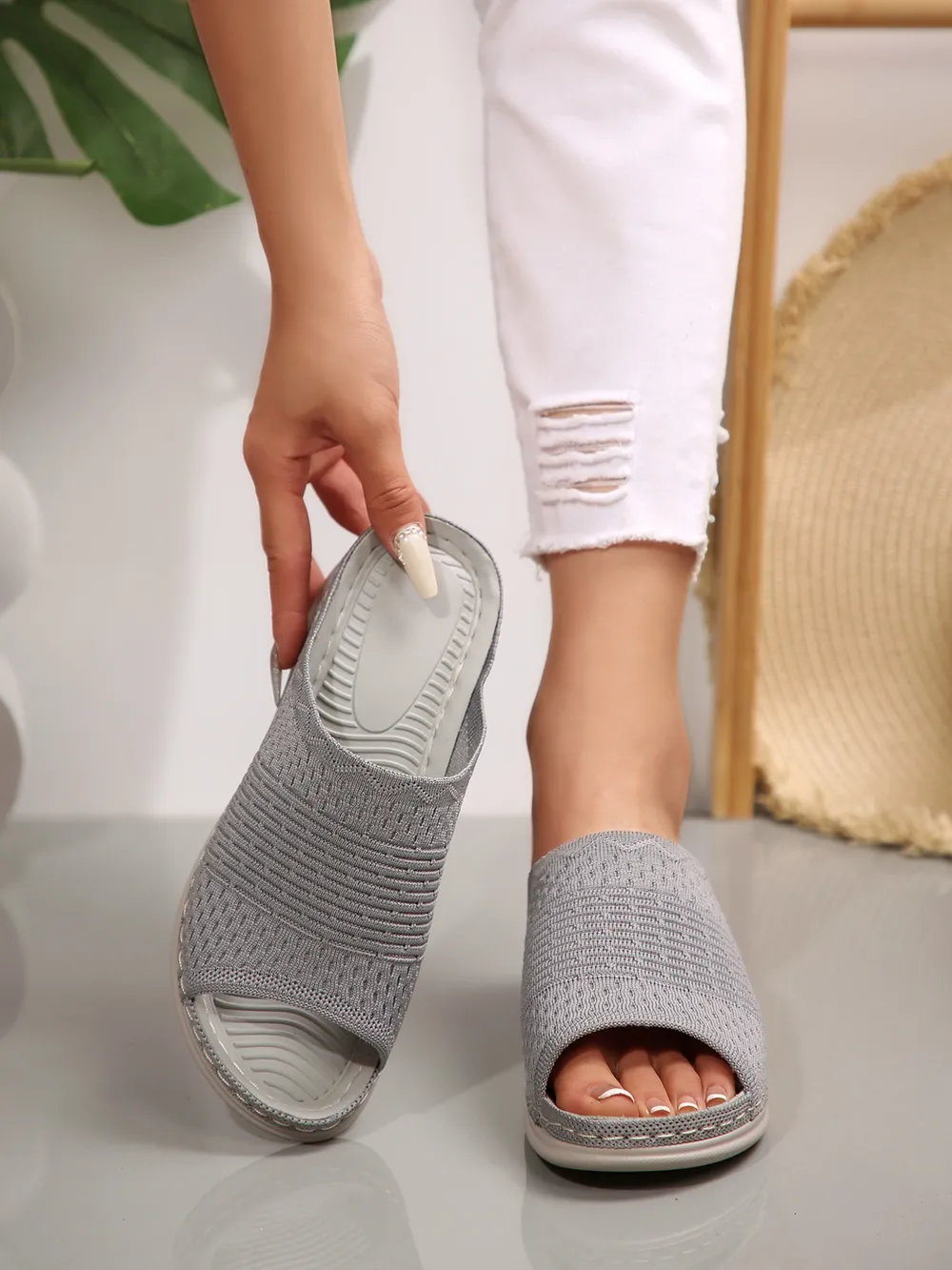 Mesh Open Toe Sandals, image 22