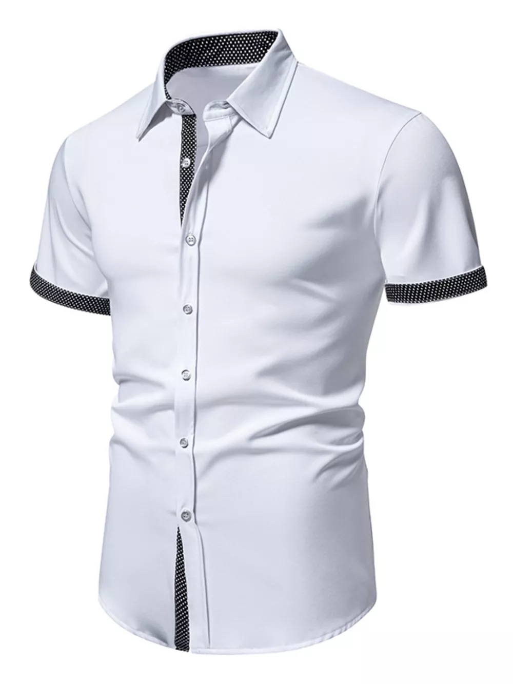 Men's Slim Fit Short Sleeve Shirt, image 3