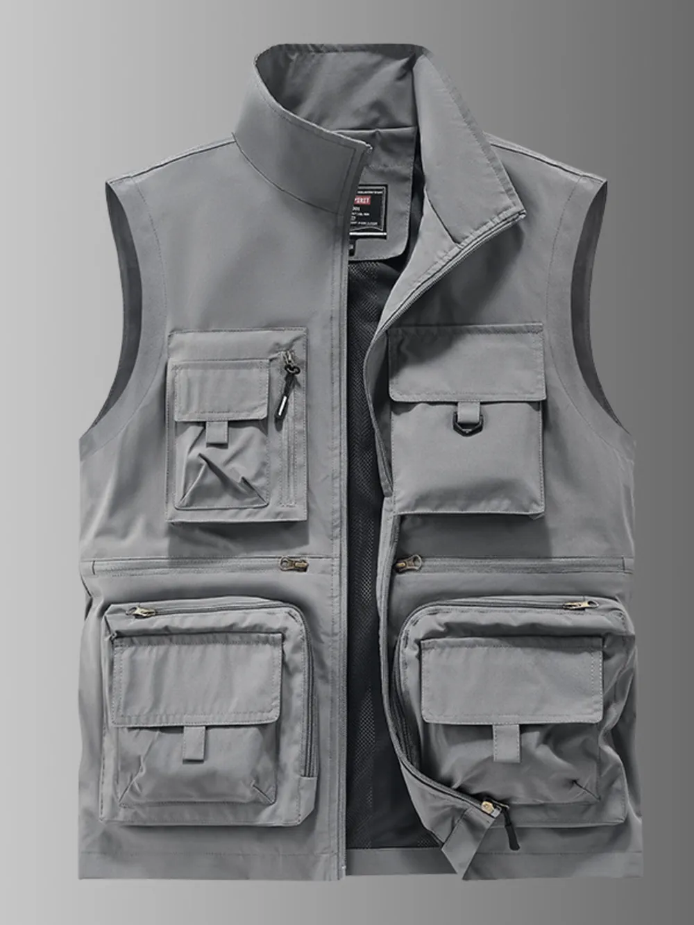 Men's Plus Size Multi-Pocket Outdoor Utility Vest, image 6
