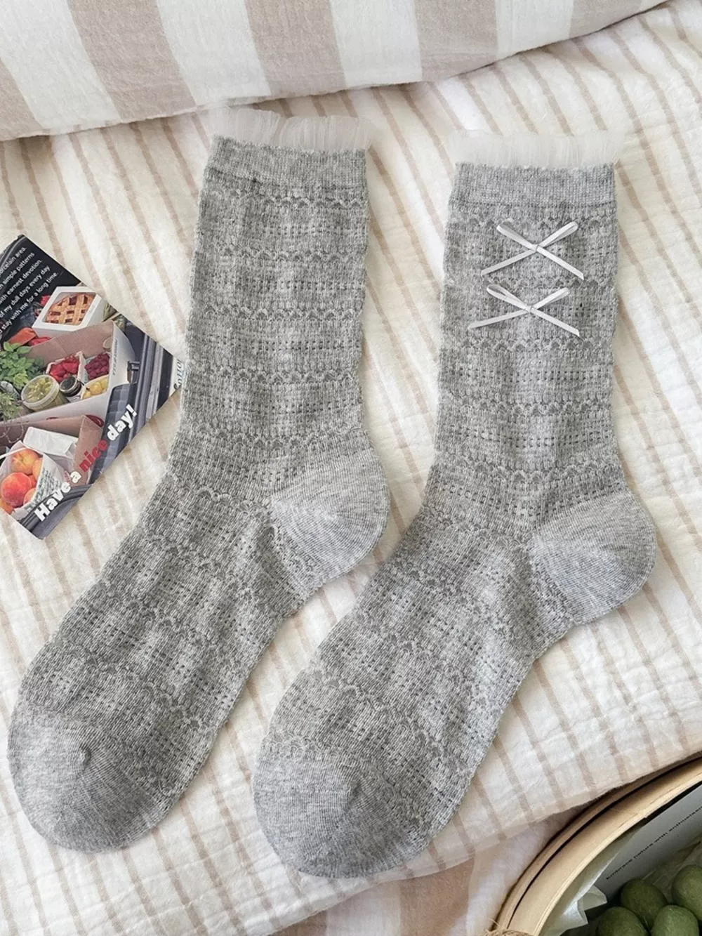 Ribbon Bows Socks, image 5