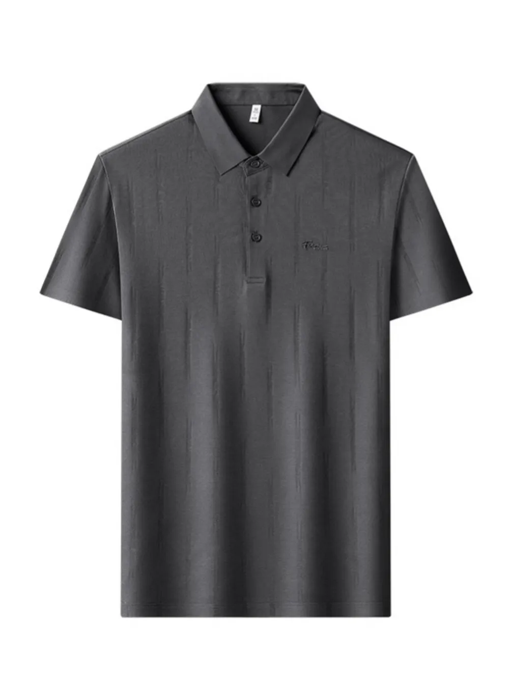 Men's Plus Size Button Detail Short Sleeve Polo, image 4