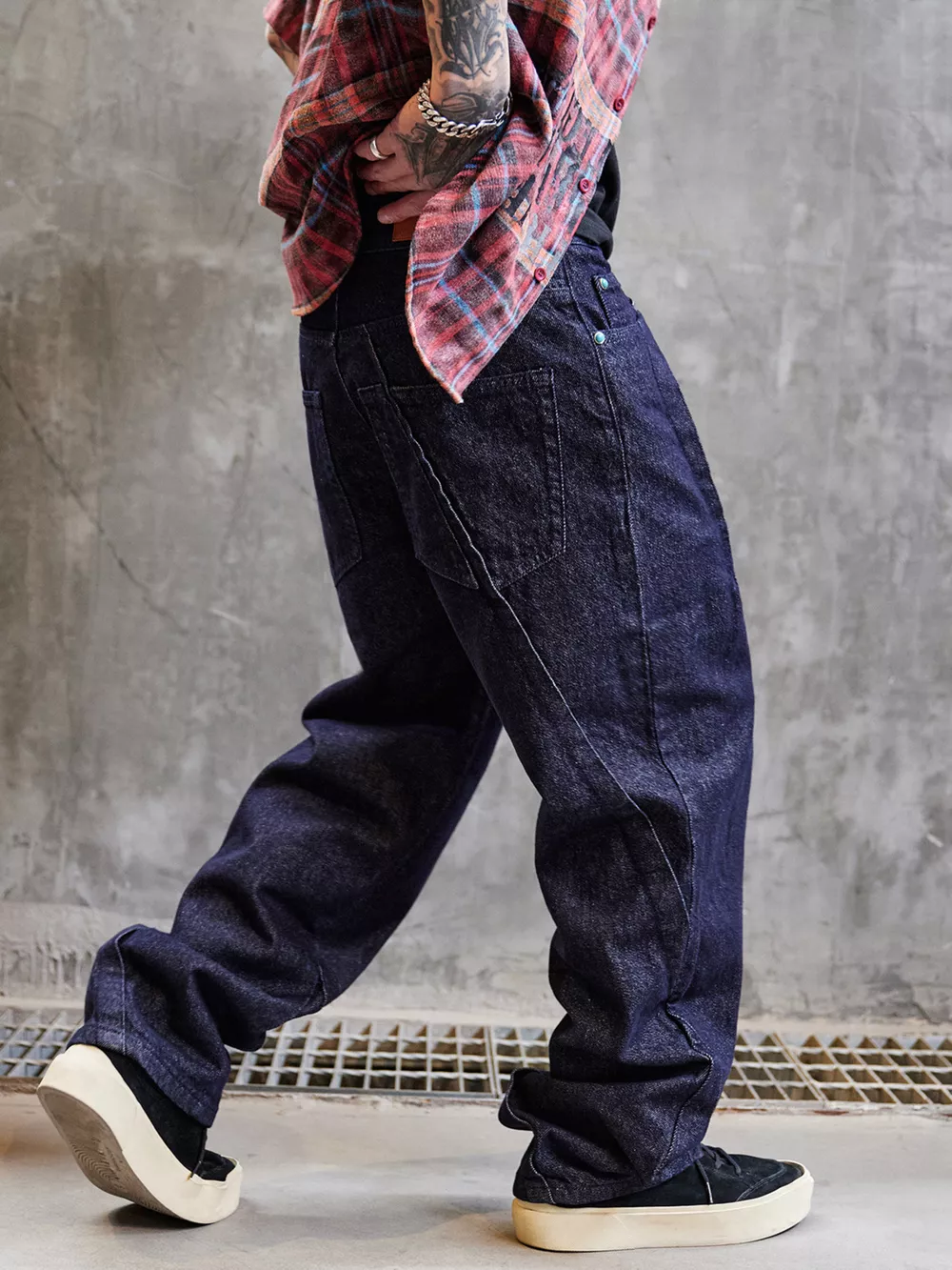 Men's Full Size Wide Leg Jeans Plus Size, image 3