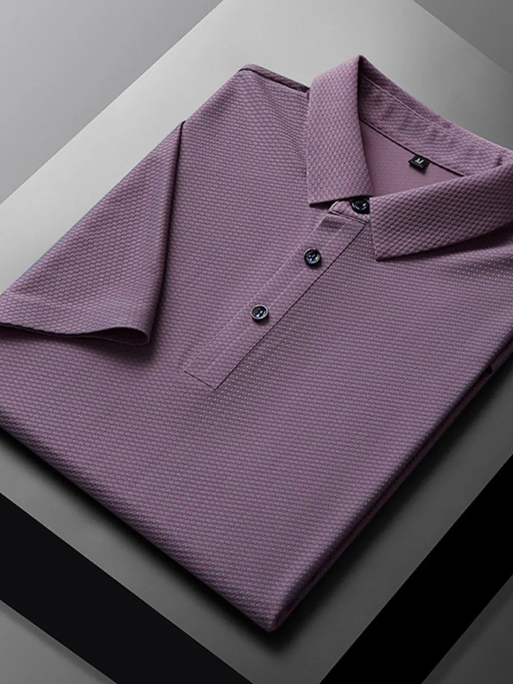 Men's Plus Size Breathable Short Sleeve Polo Shirt, image 12