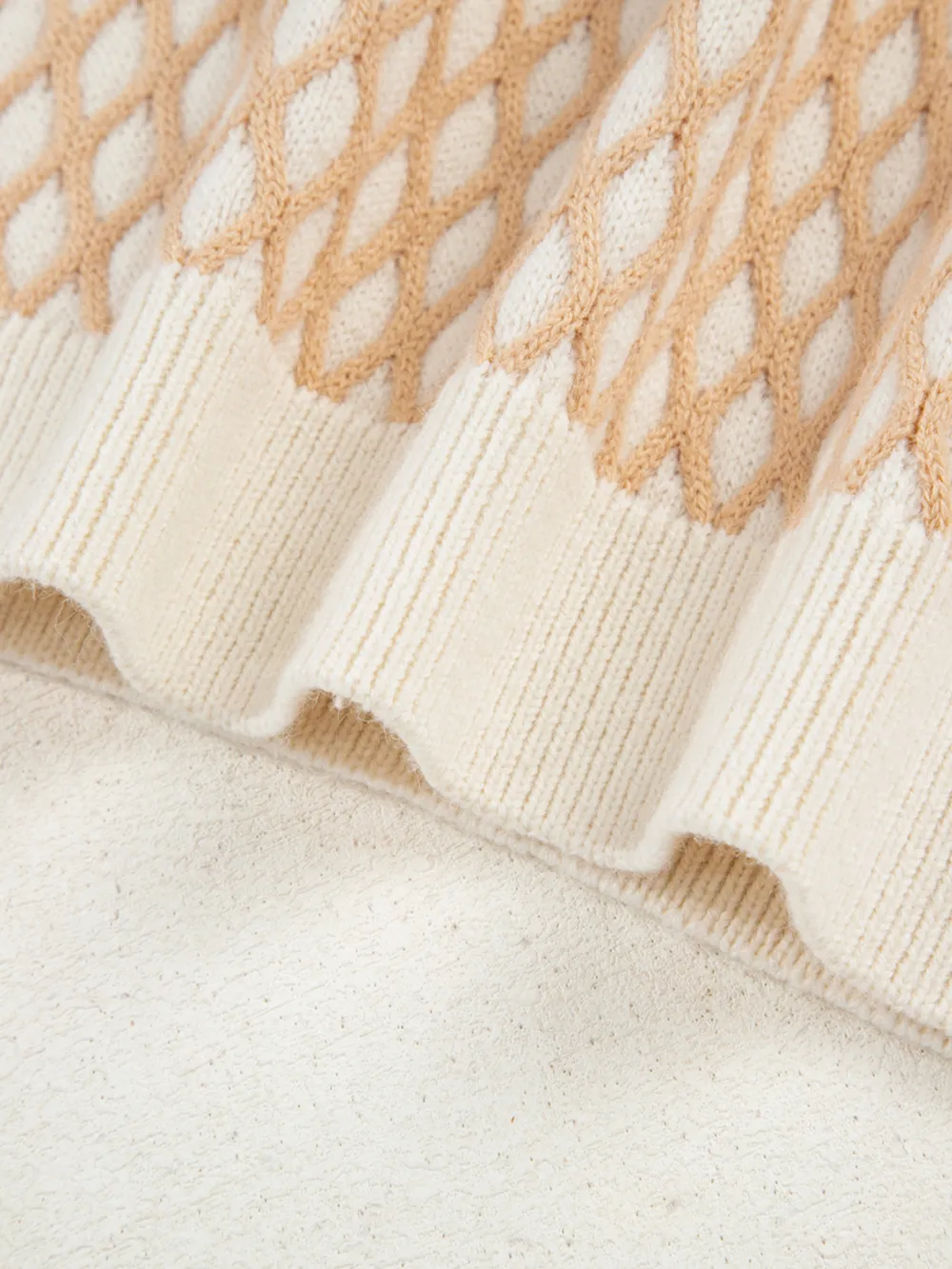 Textured Knit Mock Neck Sweater, image 10