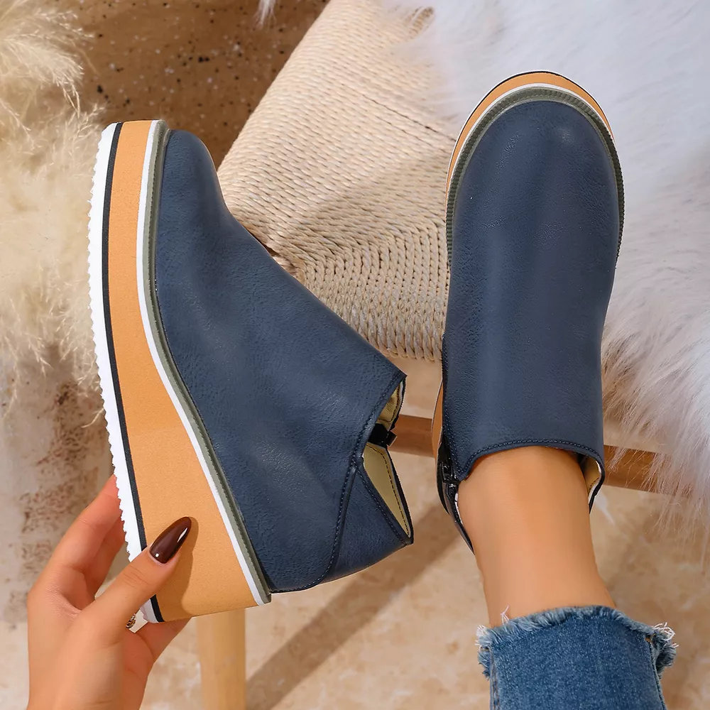 Wedge Ankle Boots with Zipper, image 10
