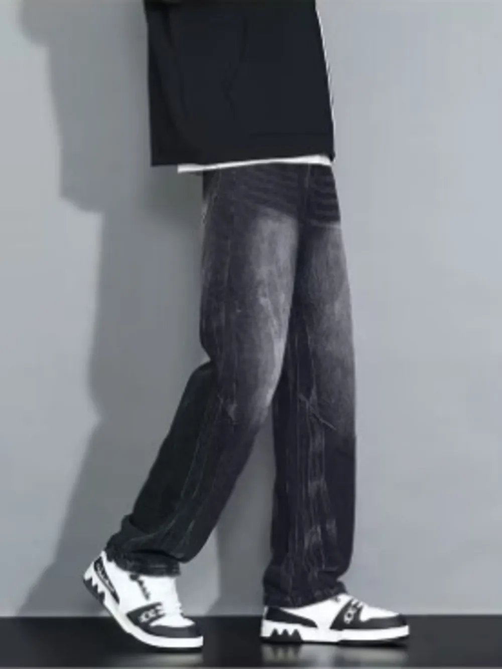 Men's Full Size Wash Loose Fit Jeans Plus Size, image 3