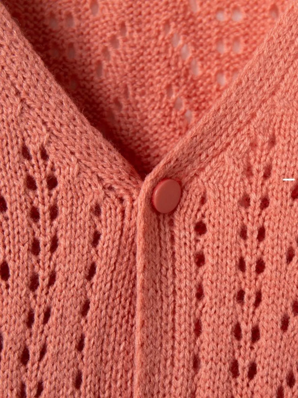 Openwork V-Neck Cardigan, image 9
