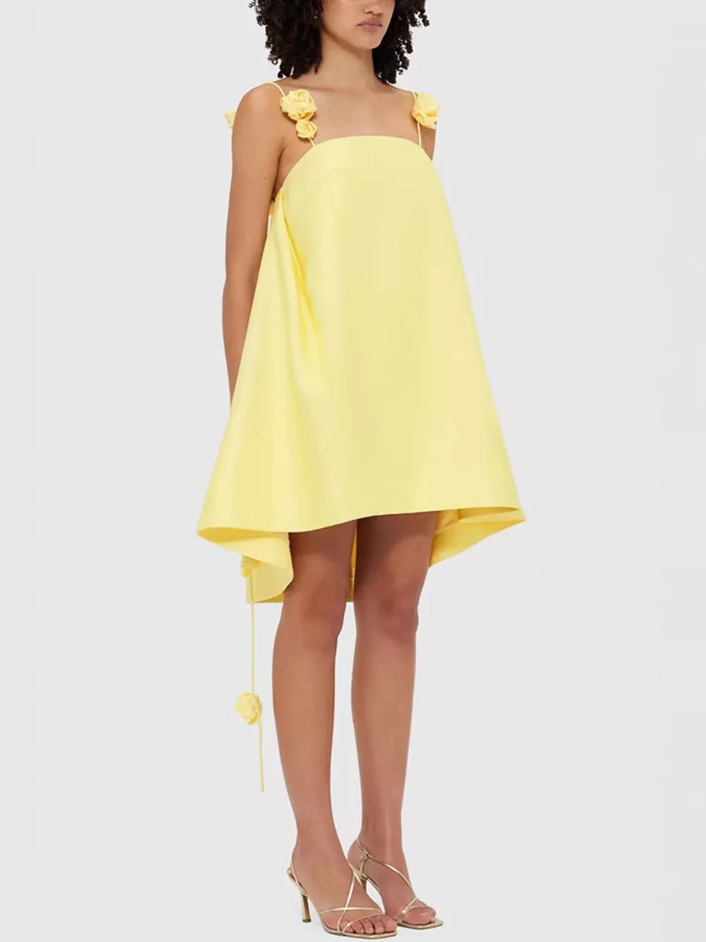 Floral Strap Mini A-Line Dress, image 5