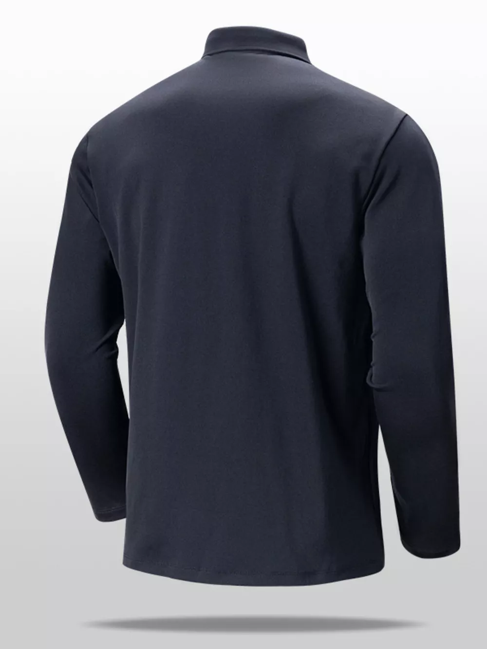 Men's Plus Size Long Sleeve Slim Fit Polo Shirt, image 5