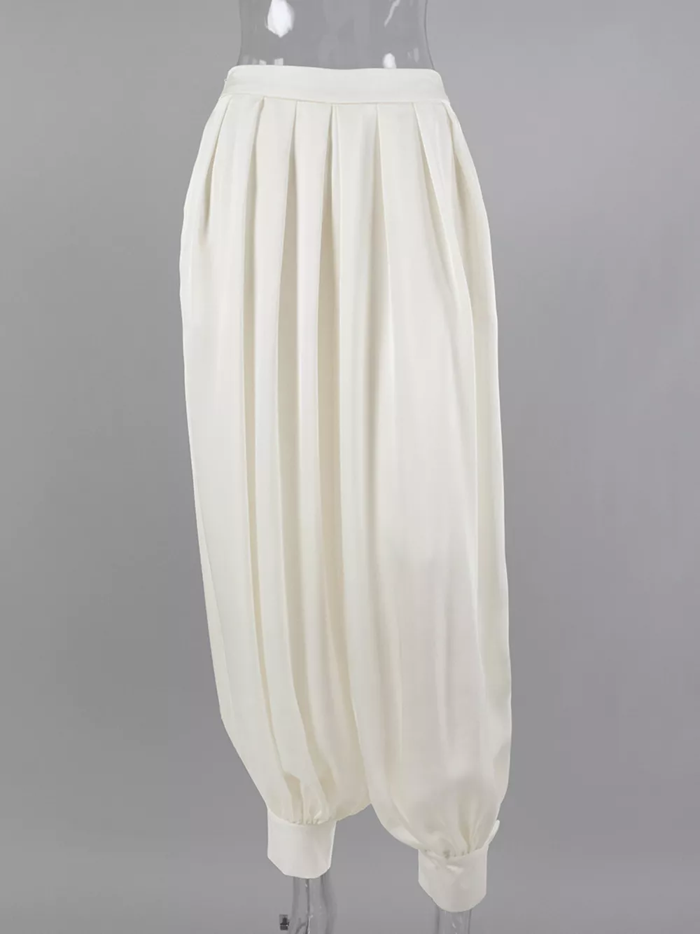 High-Waisted Satin Balloon Pants, image 6