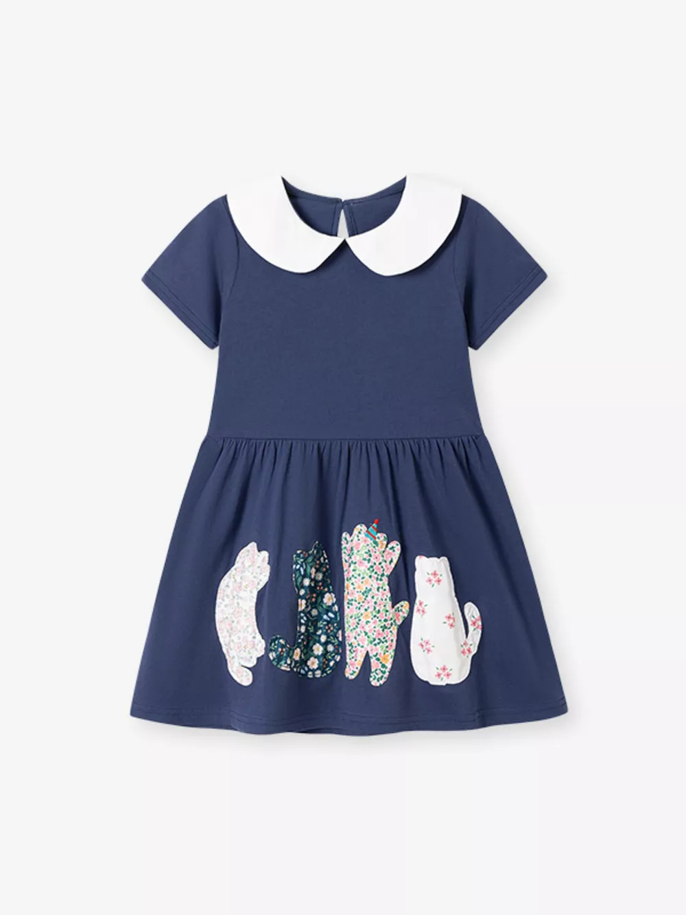 Children's Cat Peter Pan Collar Dress, image 5