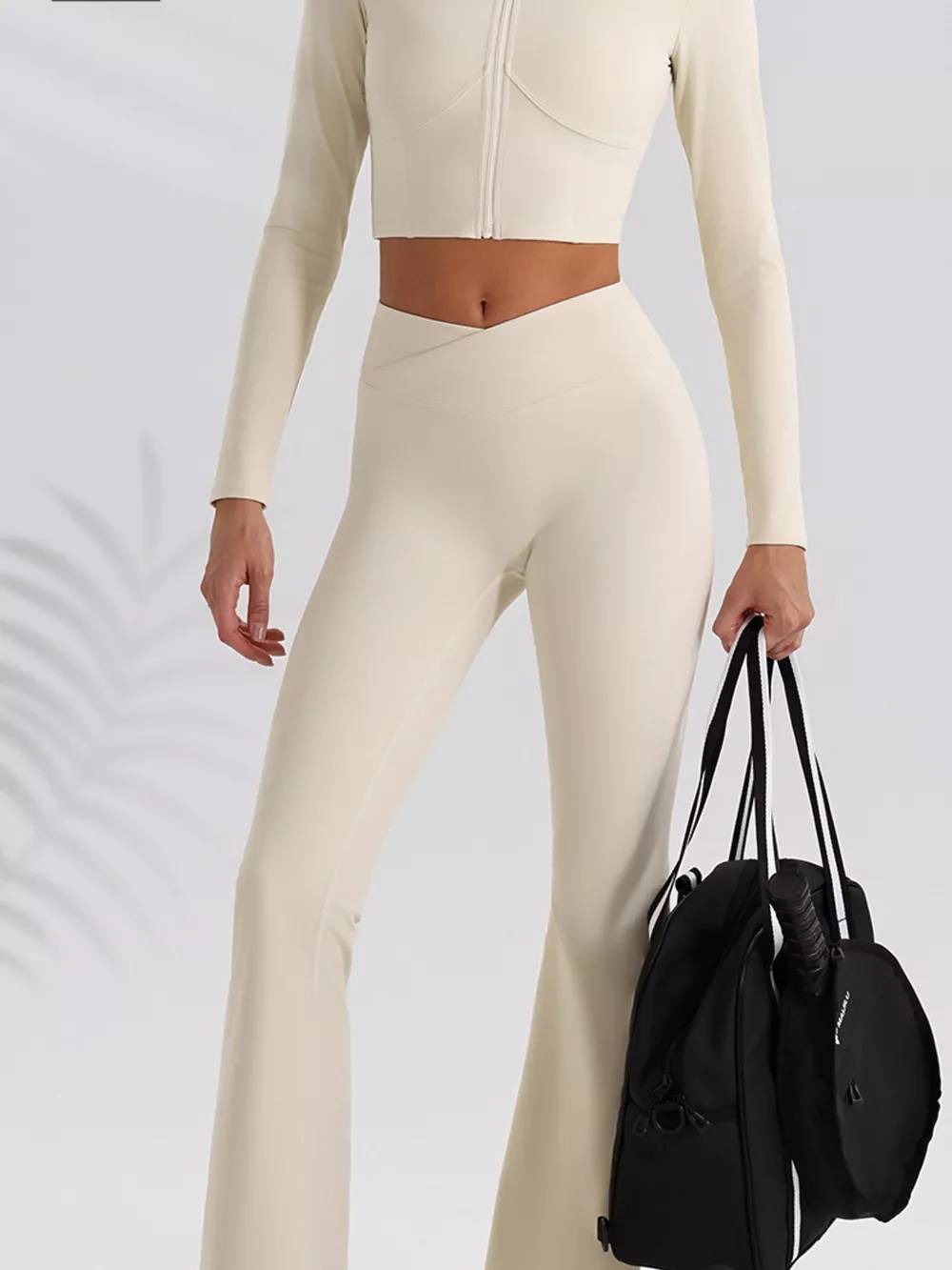 Seamless Criss-Cross V-Neck Tank and Leggings Active Set, image 16